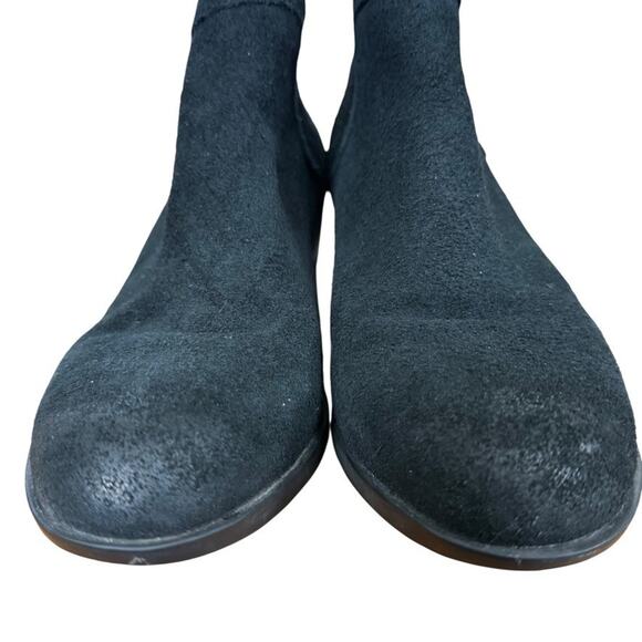 Sorel Lolla Cut Out Bootie Ankle Boots Black Suede Leather Shoes Womens sz 7.5 - Picture 7 of 16